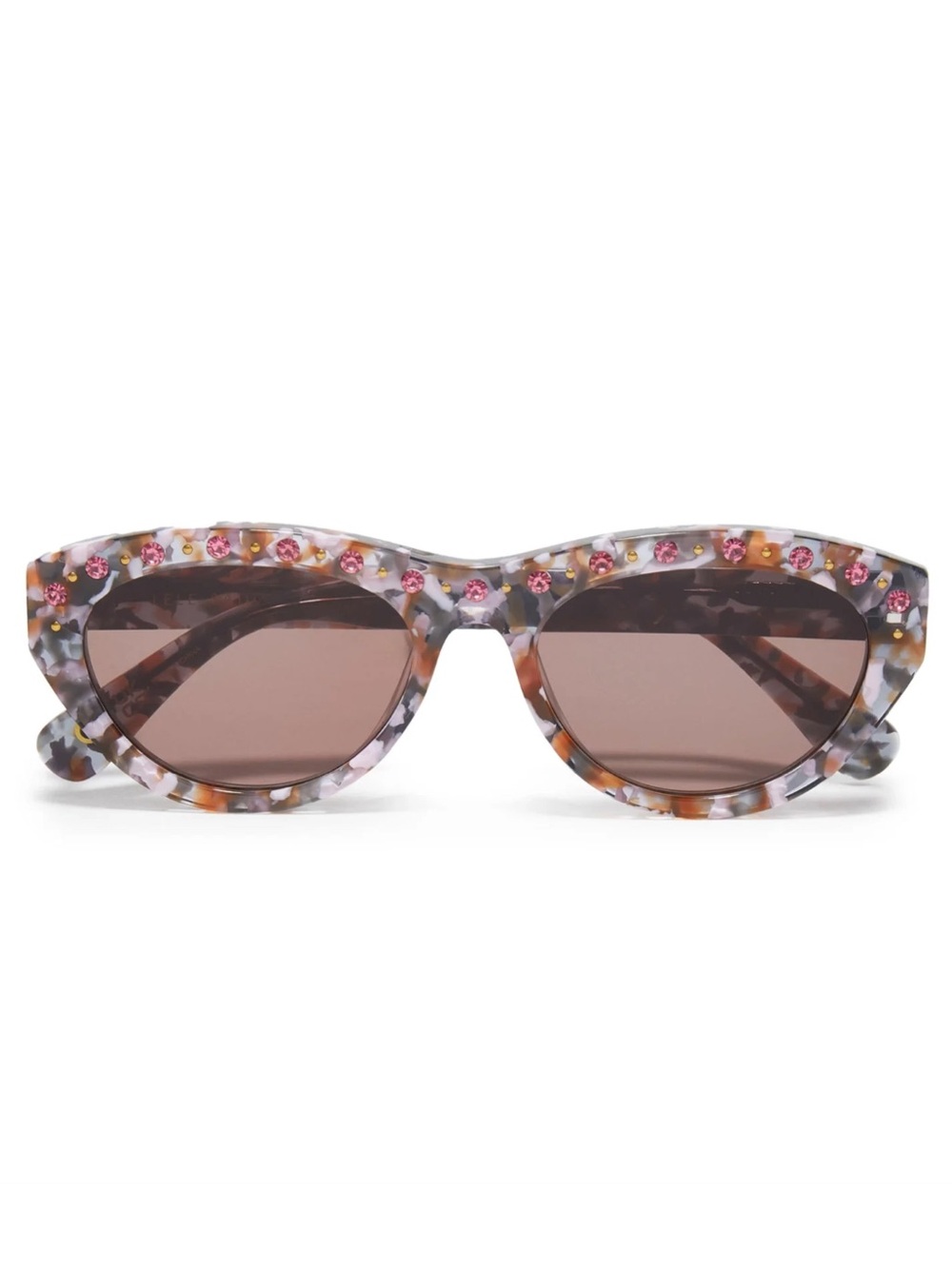 NEW LELE SADOUGHI Women’s Carnation
Memphis Sunglasses Pink Jeweled Tortoise